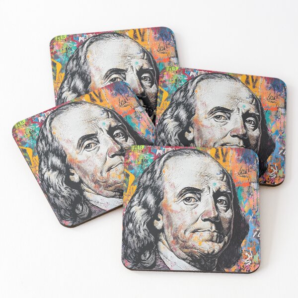 Item preview, Benjamin Franklin Graffiti Art designed and sold by NeonEdge.