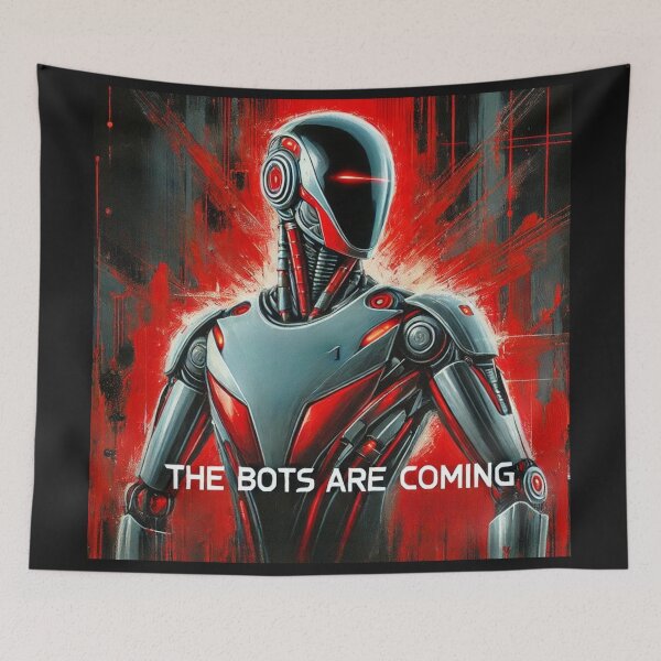 Item preview, the bots are coming designed and sold by TEEJAMBOREE.