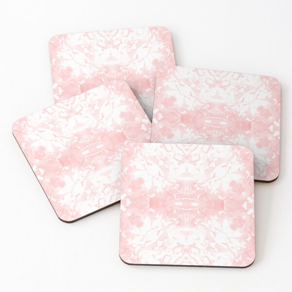 Item preview, Crystal Plaid White and Blush Pink ff8080 designed and sold by Art in My Loft.