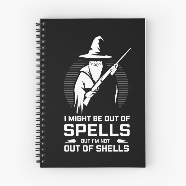 Item preview, I Might Be Out Of Spells But I'm Not Out Of Shells - This is a perfect gift for RPG fans, D&D players, fantasy lovers, and anyone who enjoys a humorous mix of magic and firepower! designed and sold by ZyziowskyArt.