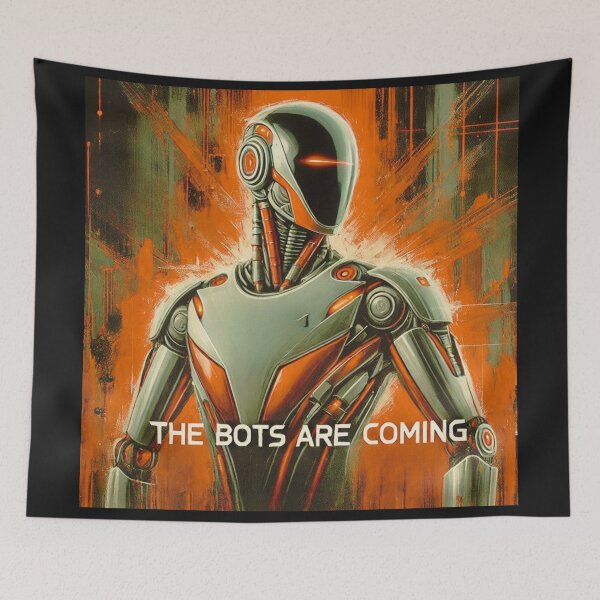 Item preview, the bots are coming designed and sold by TEEJAMBOREE.