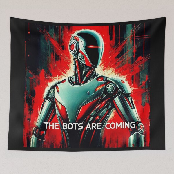 Item preview, the bots are coming designed and sold by TEEJAMBOREE.