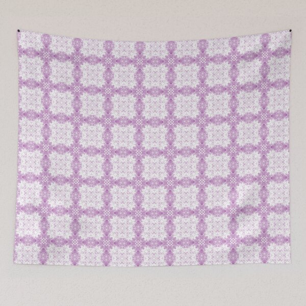 Item preview, Crystal Plaid White and Magenta 80007e designed and sold by Art in My Loft.