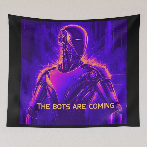 Item preview, the bots are coming designed and sold by TEEJAMBOREE.