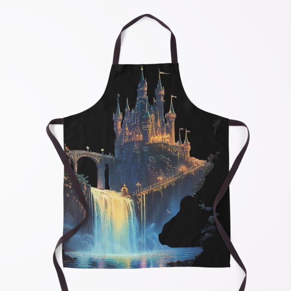 Item preview, Majestic Waterfall Castle at Twilight designed and sold by Desireehaz.