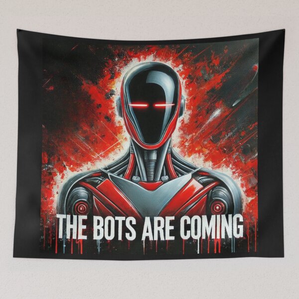 Item preview, the bots are coming designed and sold by TEEJAMBOREE.