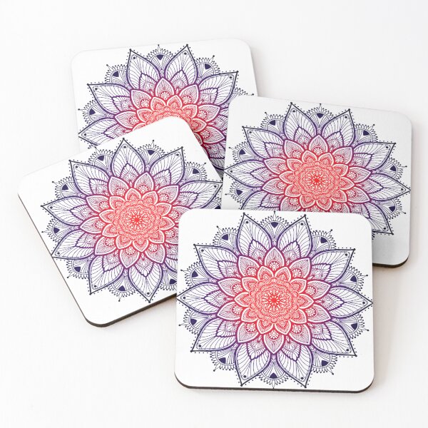 Item preview, mandala black-blue-red gradient designed and sold by emanscorfna.