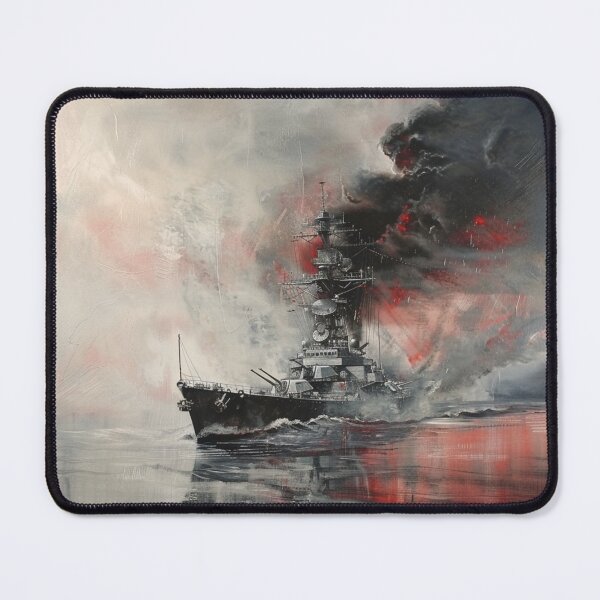 Item preview, Battleship in Smoke and Fire designed and sold by EndOfRainbowArt.