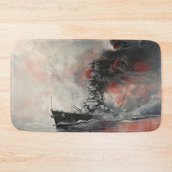 Item preview, Battleship in Smoke and Fire designed and sold by EndOfRainbowArt.