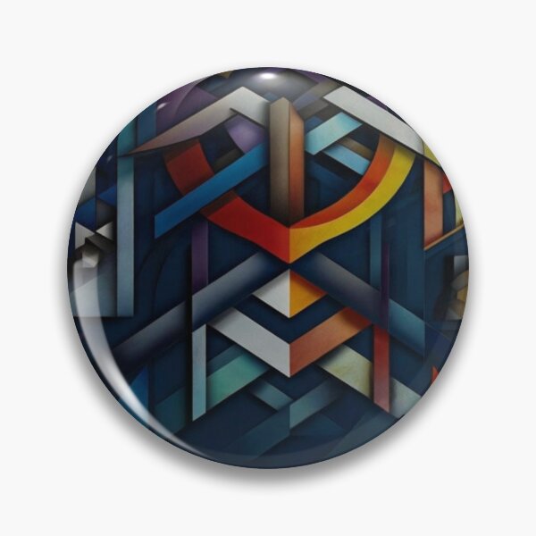 Item preview, Dynamic geometric patterns with navy blue background designed and sold by Sigtrix.