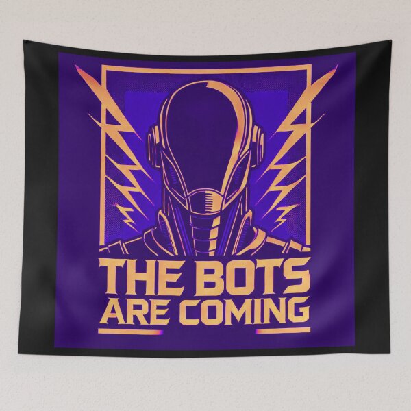 Item preview, the bots are coming designed and sold by TEEJAMBOREE.