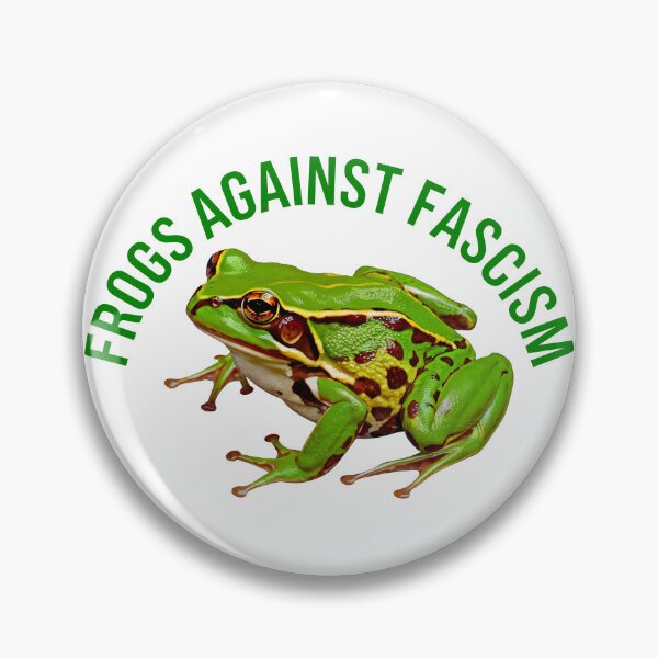 Artikelvorschau, Frösche gegen Faschismus entworfen und verkauft von Angry Swan Designs.