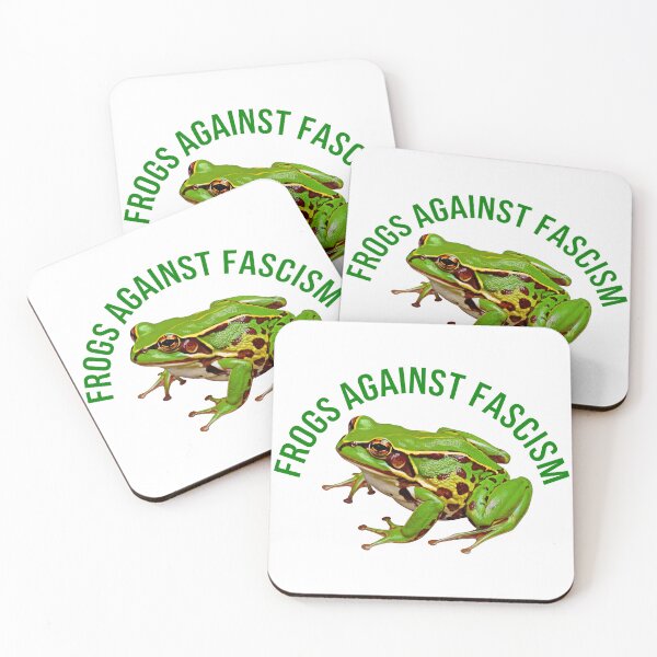 Item preview, Frogs Against Fascism designed and sold by Angry Swan Designs.