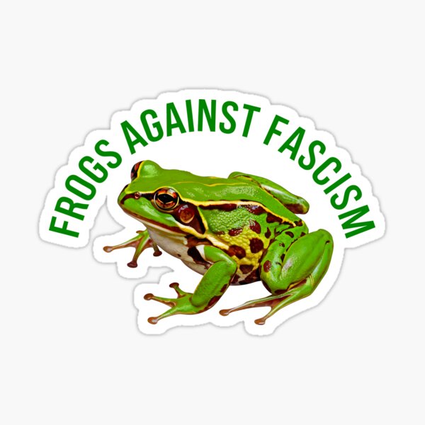 Item preview, Frogs Against Fascism designed and sold by Angry Swan Designs.