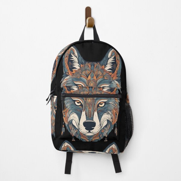 Item preview,  Wolf Portrait, Wolf Tribal, mystic and majestic , Romantic Elegant Pattern designed and sold by KolorellaS.