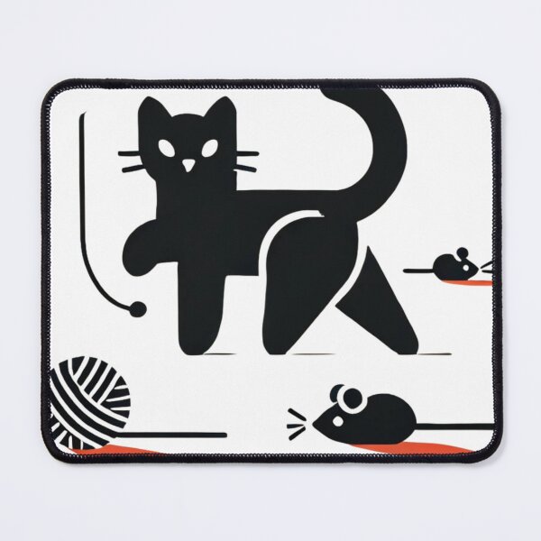Item preview, Black cat playing around designed and sold by Thegalleryshop1.