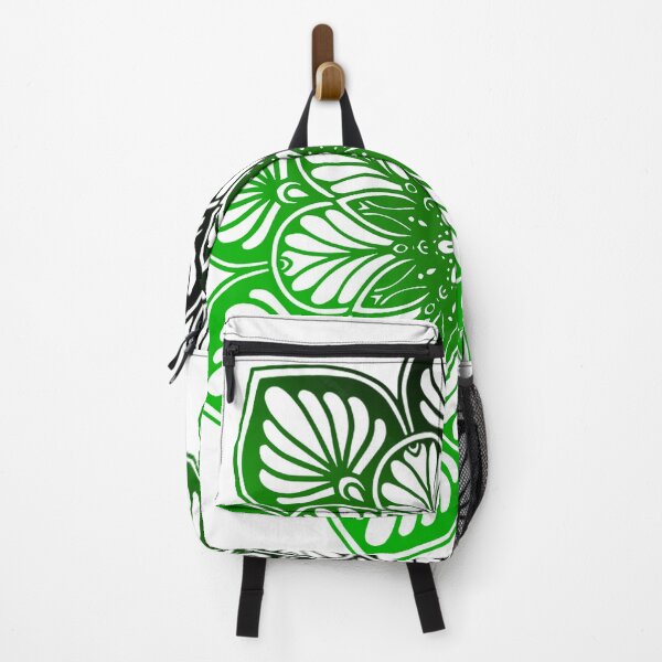 Item preview, Flower inspired Mandala ' Black - green ' gradient designed and sold by emanscorfna.