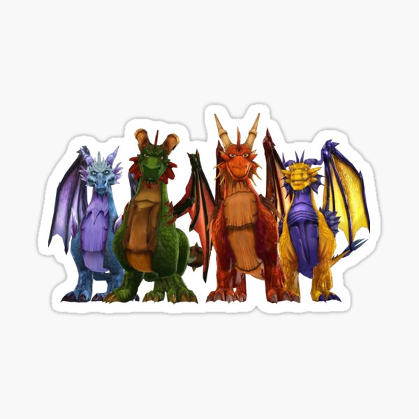 Vista previa del artículo con la obra «La leyenda de los dragones ancianos de Spyro», diseñado y vendido por GingeSwagTia.