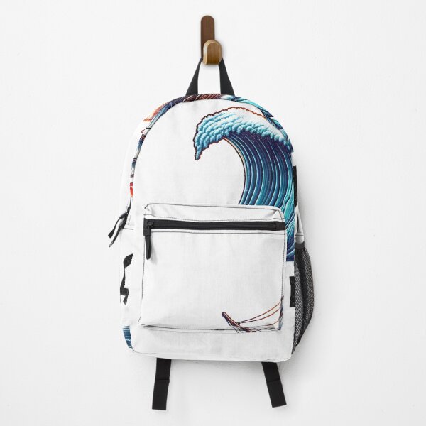 Item preview, Ship on Wave with Asian Characters - Maritime Design designed and sold by ClothingByLenni.