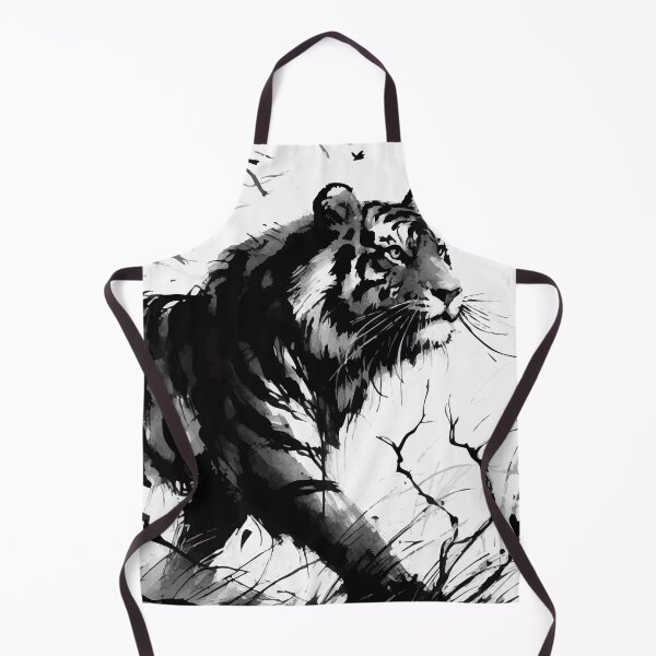 Artikelvorschau, Tiger Portrait Kunst Sumie Tuschemalerei entworfen und verkauft von TomFrontierArt.
