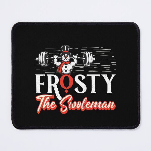 Item preview, Frosty The Swoleman Christmas Fitness Humor designed and sold by LuminOrb.