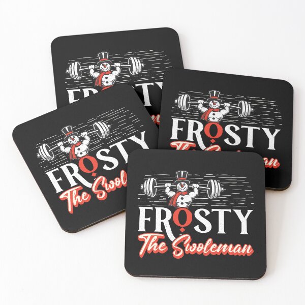 Item preview, Frosty The Swoleman Christmas Fitness Humor designed and sold by LuminOrb.
