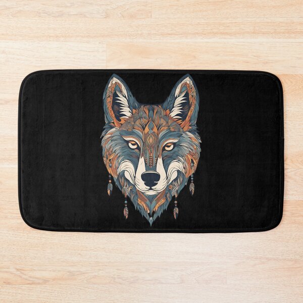 Item preview,  Wolf Portrait, Wolf Tribal, mystic and majestic , Romantic Elegant Pattern designed and sold by KolorellaS.