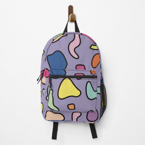 Item preview, 80s pattern, colorful good mood pattern, spot pattern on purple designed and sold by CrocoDi.