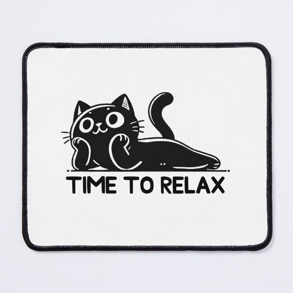Item preview, Relax Black Cat designed and sold by Ruen-k.