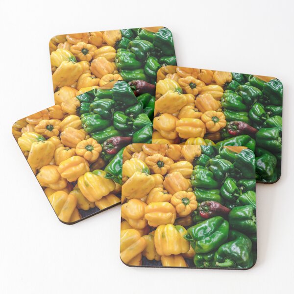 Item preview, green and yellow market peppers designed and sold by felipequeiroz.
