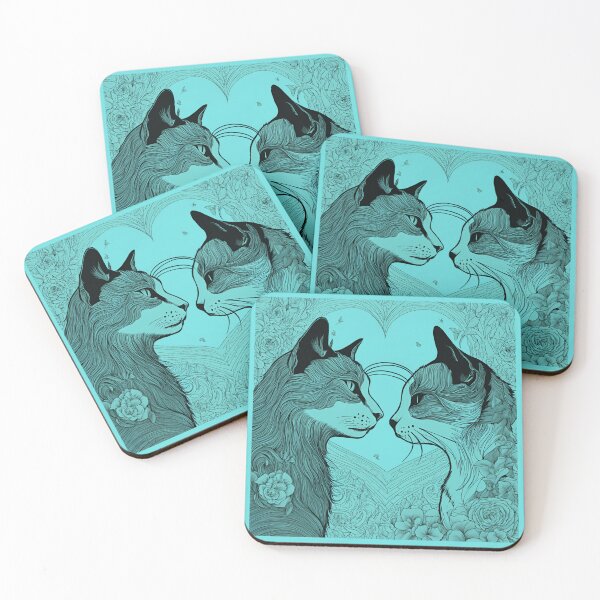 Item preview, Cat's love, Cat Love. Cats lover, Cat, Cats, black cats, love designed and sold by GOLDENGARDENART.