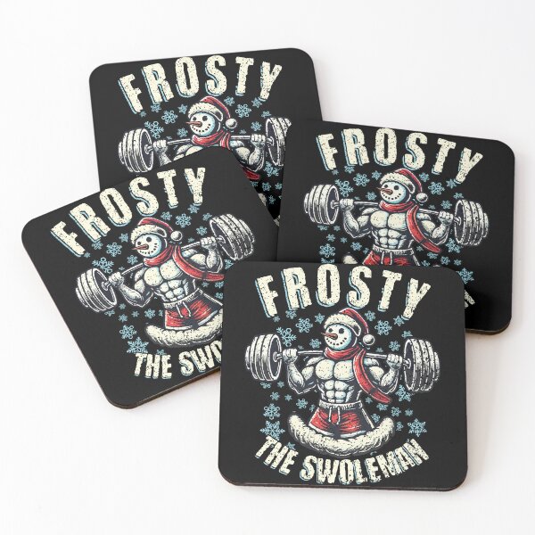 Item preview, Frosty The Swoleman Snowman Fitness designed and sold by LuminOrb.