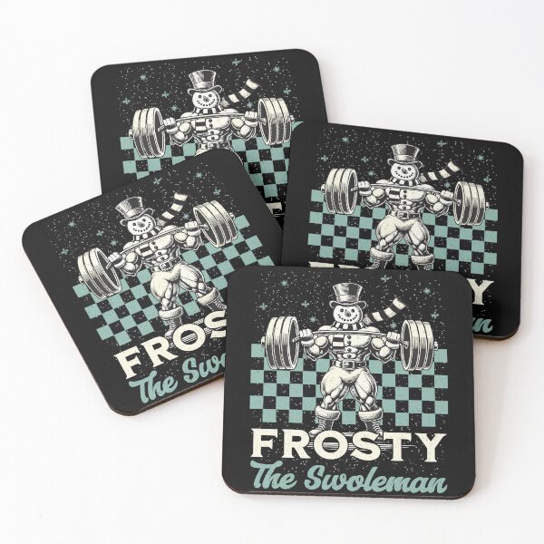Item preview, Frosty The Swoleman Dumbbell Snowman Gym Humor designed and sold by LuminOrb.
