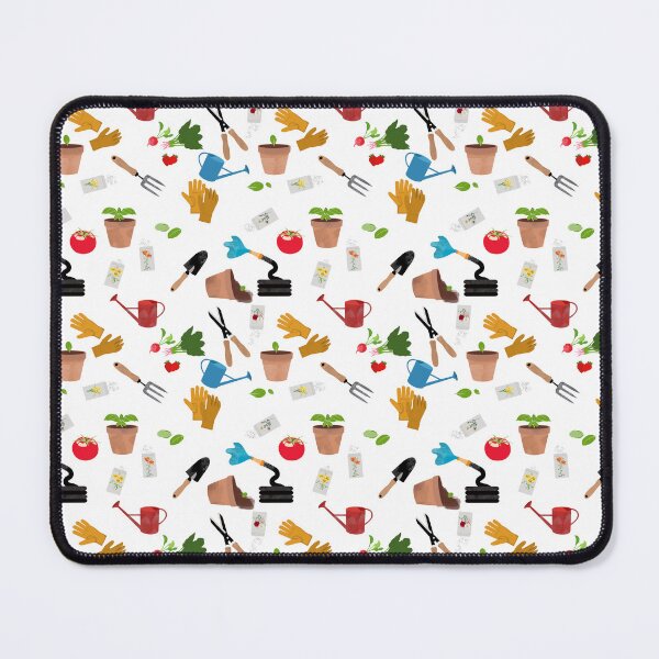Item preview, Gardening Tools Plants Gardener Nursery Pattern designed and sold by idovedesign.