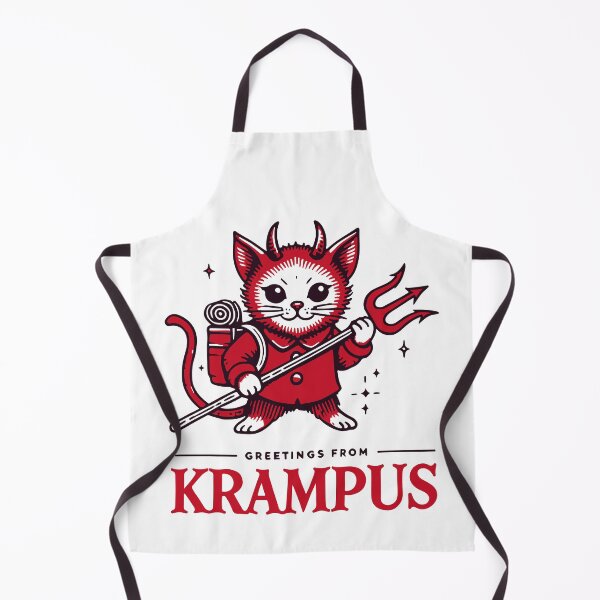 Item preview, Greetings From The Krampus Cat Funny Christmas designed and sold by LuminOrb.
