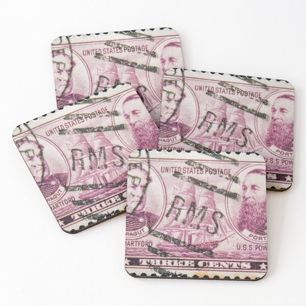 Item preview, Amercian vintage postage stamp civil war admirals 1937 designed and sold by Photopat.