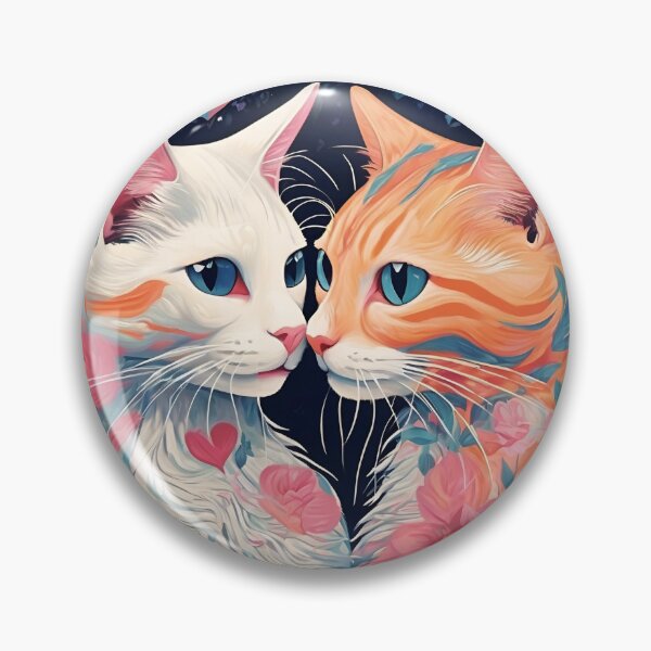 Item preview, Flower, Cat's love, Cat Love. Cats lover, Cat, Cats, black cats, love designed and sold by GOLDENGARDENART.