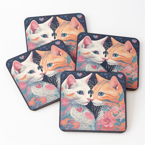 Item preview, Flower, Cat's love, Cat Love. Cats lover, Cat, Cats, black cats, love designed and sold by GOLDENGARDENART.