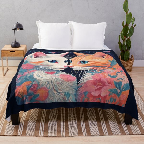 Item preview, Flower, Cat's love, Cat Love. Cats lover, Cat, Cats, black cats, love designed and sold by GOLDENGARDENART.