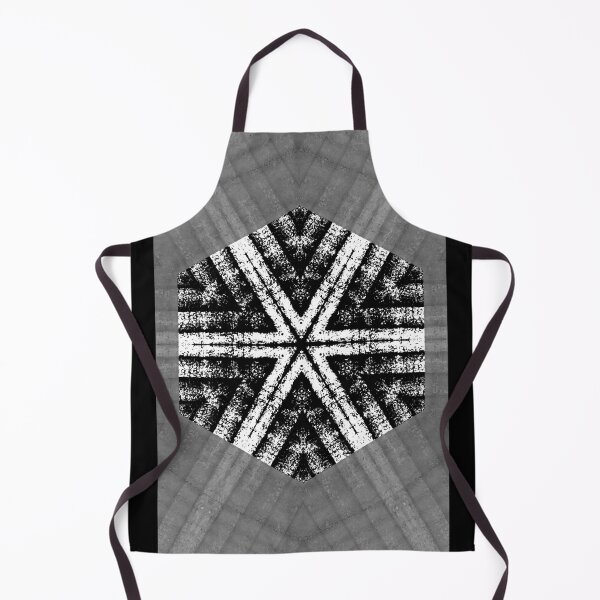 Item preview, Black and white wood grain kaleidoscope design designed and sold by McFleur's Lens.