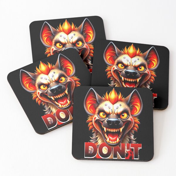 Item preview, Fiery Cartoon Hyena – Wild and Mischievous Character designed and sold by VikArtStudio.