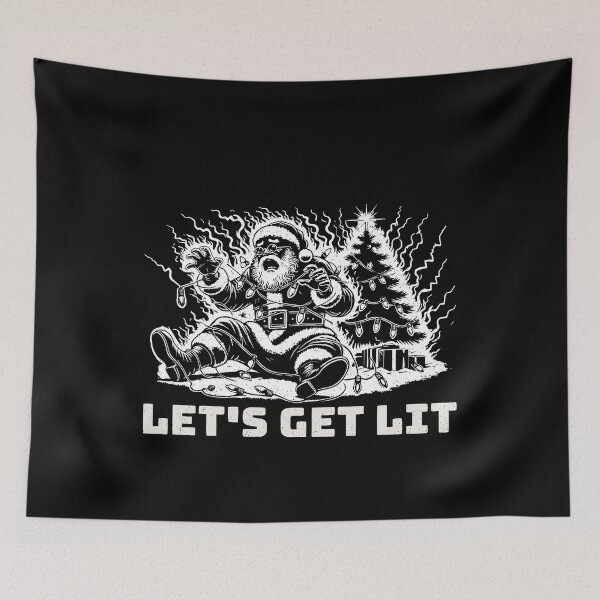 Item preview, Let's Get Lit Funny Christmas Vibe designed and sold by LuminOrb.