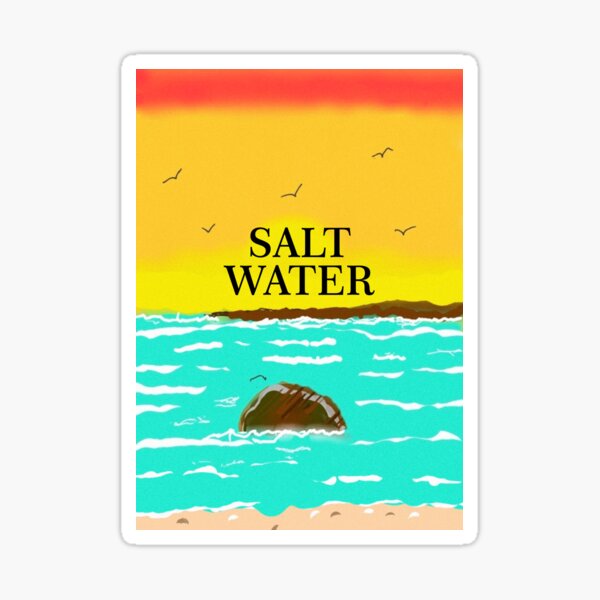 SUNSET SALT WATER BEACH Sticker