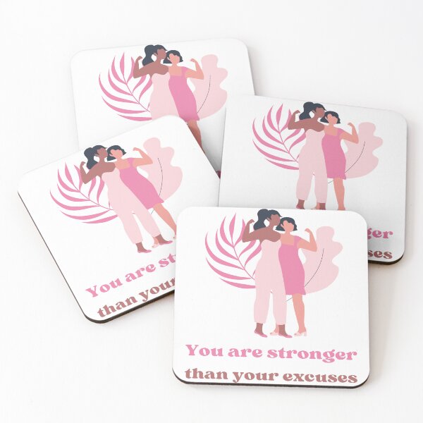 Item preview, You Are Stronger Than Your Excuses | Motivational Quote | Overcome Limitations Design designed and sold by InwzaDesign.