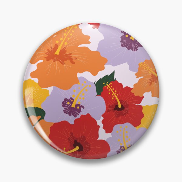 Item preview, illustration hibiscus Tahiti French Polynesia designed and sold by manonpradier.