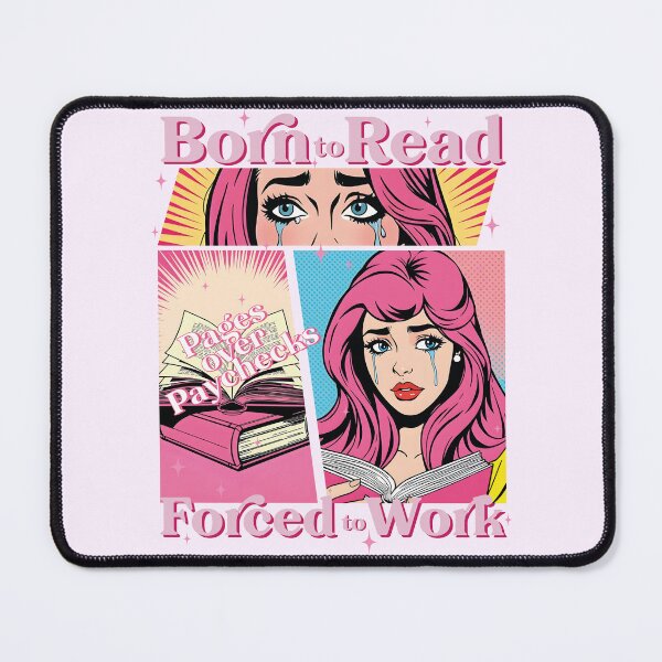 Item preview, Born to read forced to work designed and sold by h-helladesign.
