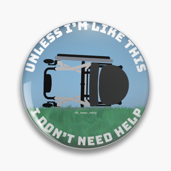 Item preview, No Touching (manual chair) designed and sold by Limp Wrist Art.
