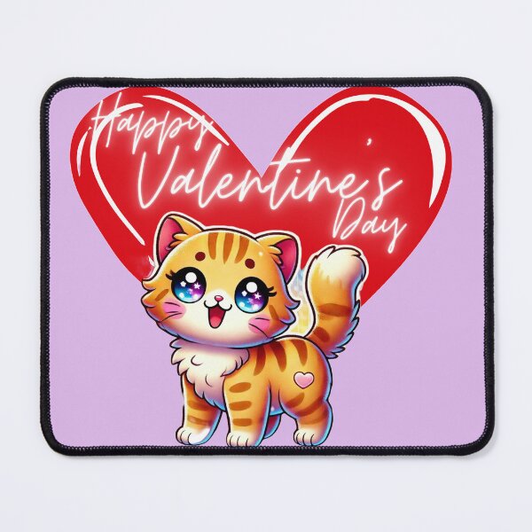 Item preview, tender kitten phrase happy Valentine's day designed and sold by Kikimarketplace.