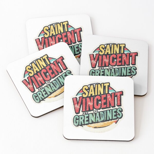 Item preview, Saint Vincent and the Grenadines - Vintage, Retro Logo designed and sold by Freewebnuaiart.