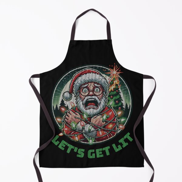 Item preview, Funny Santa Claus Let's Get Lit designed and sold by LuminOrb.